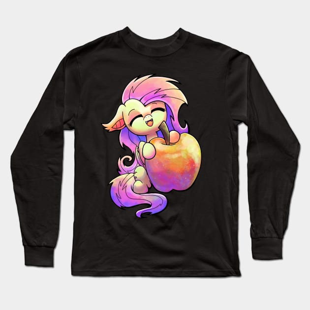 Colorful Flutterbat Long Sleeve T-Shirt by CatScratchPaper